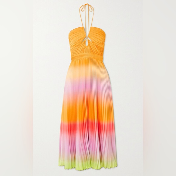 pleated ruffle dress Evelyn